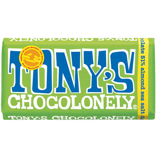 Tony's Chocolonely Dark Almond Sea Salt | Harris Farm Online