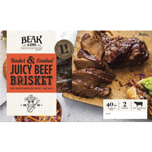 Beak and Sons Smoked Beef Brisket 800g