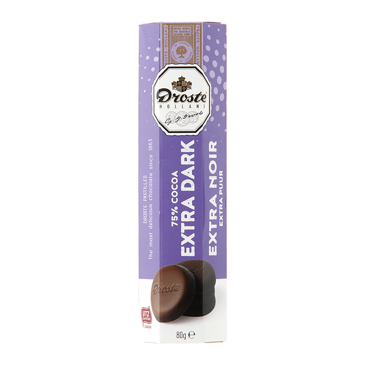 Droste Rolls Extra Dark Chocolate 80g