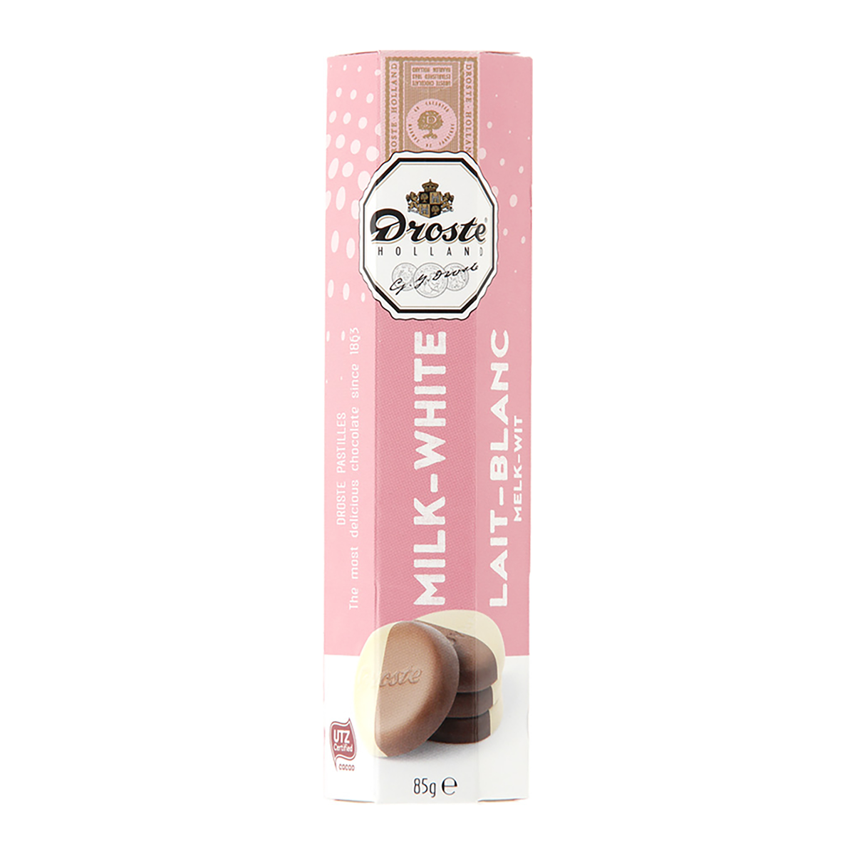 Droste Rolls Milk White Chocolate 85g