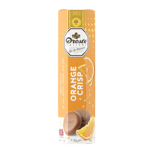 Droste Rolls Orange Crisp Milk Chocolate 85g