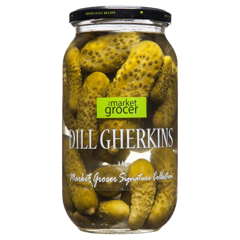 Market Grocer Dill Gherkins 1kg , Grocery-Antipasti - HFM, Harris Farm Markets
 - 1