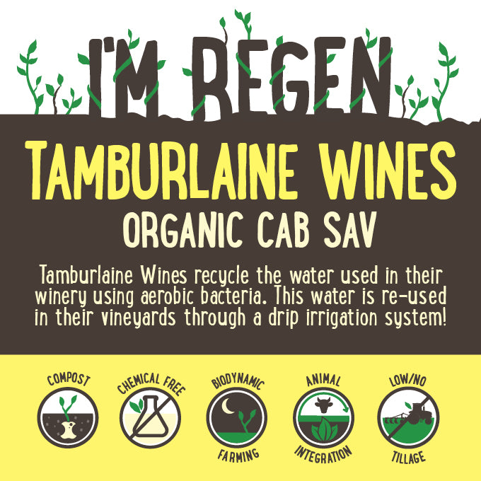 Tamburlaine Organic Cabernet Sauvignon Orange NSW Case 12x750ml