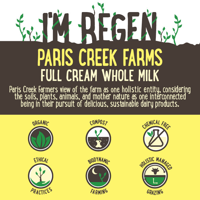 Paris Creek Farms Bio-Dynamic Organic Full Cream Milk | Harris Farm Online