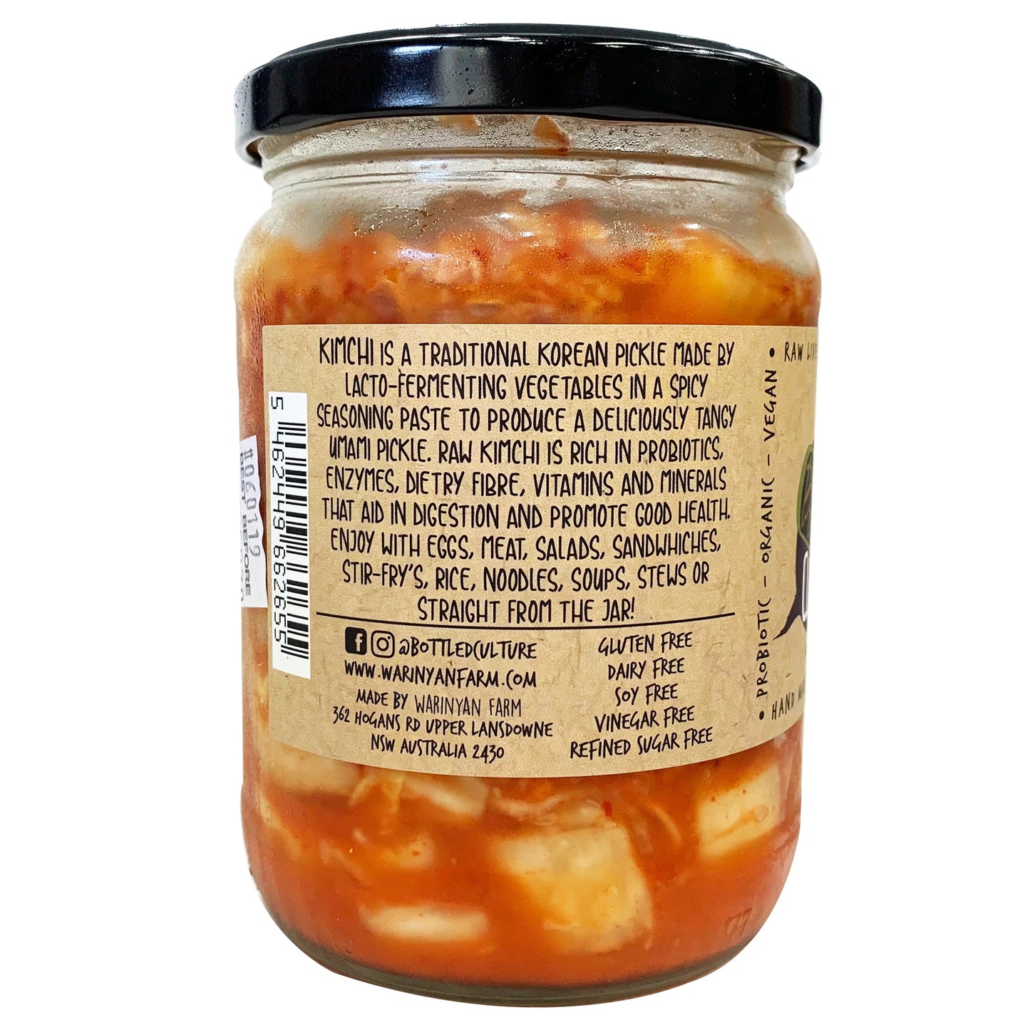 Bottled Culture Wacky Wombok Kimchi 450g