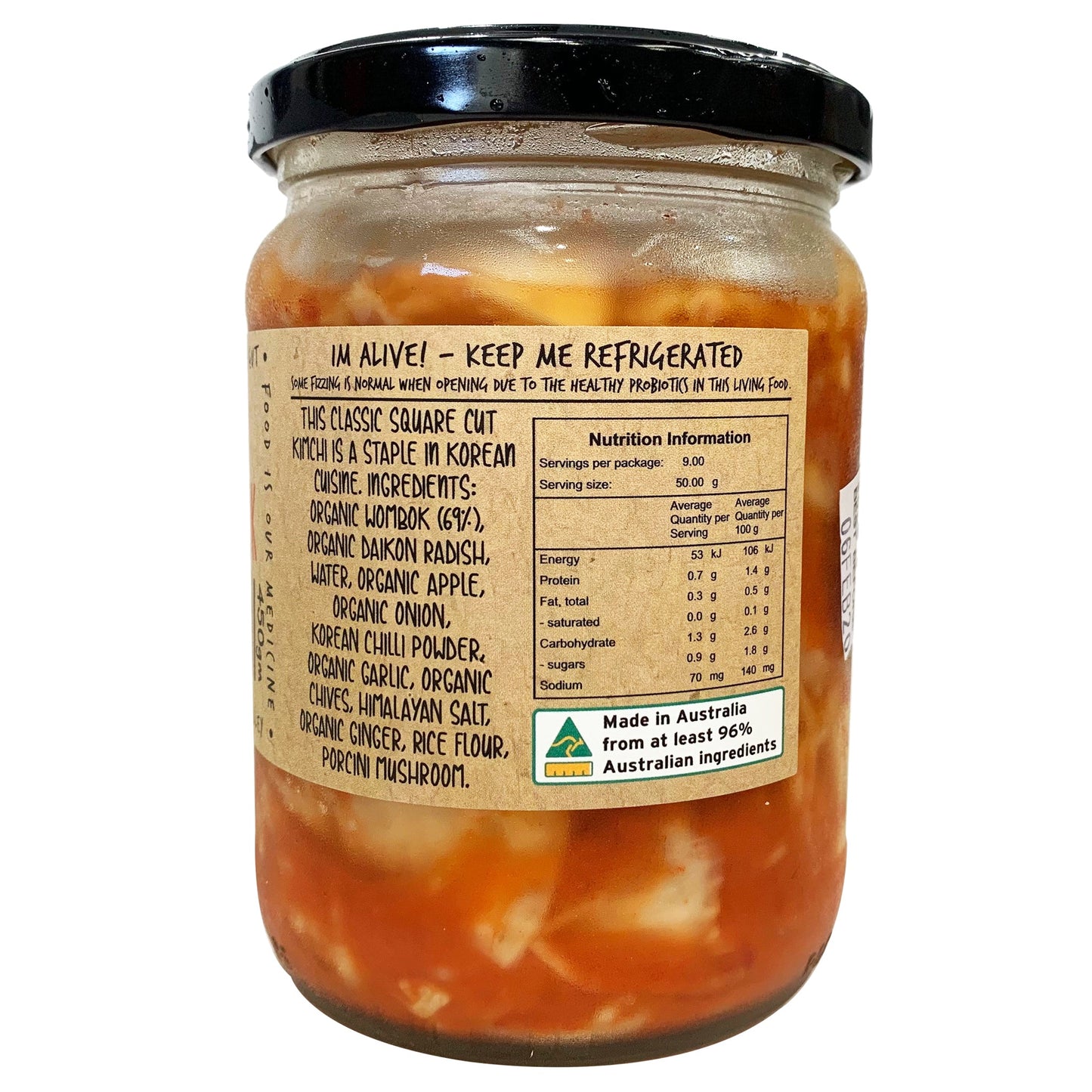 Bottled Culture Wacky Wombok Kimchi 450g