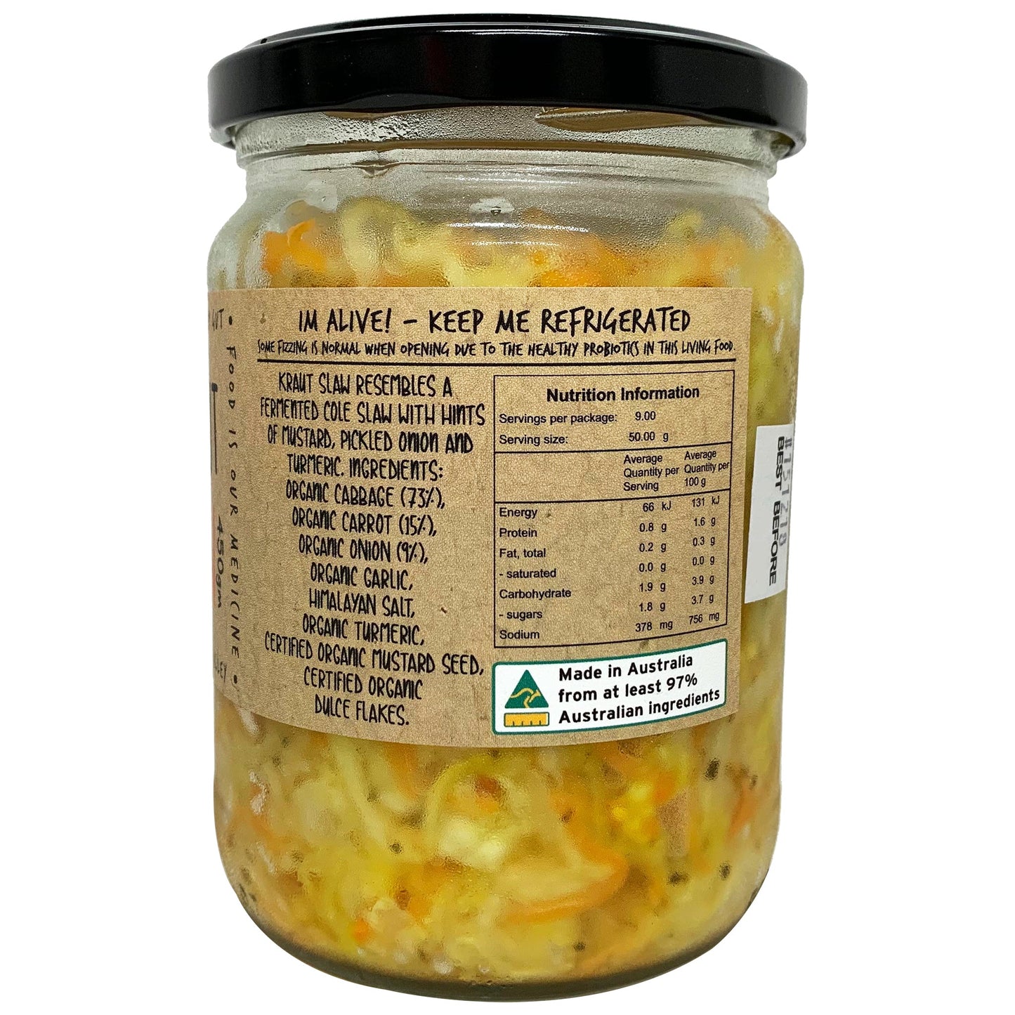 Bottled Culture - Kraut Slaw | Harris Farm Online