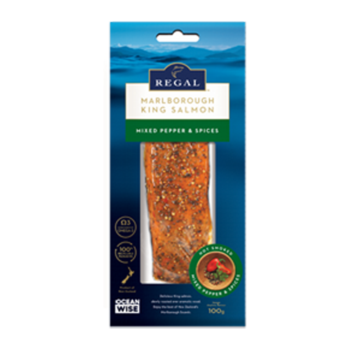 Regal Hot Smoked Salmon Pepper 100g