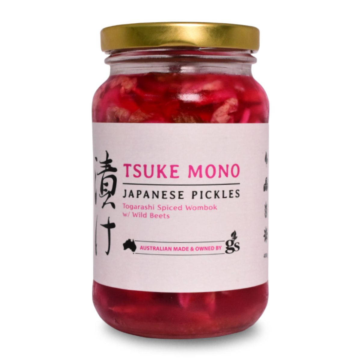 Tsuke Mono Japanese Pickles Togarashi Spiced Wombok with Wild Beets 400g | Harris Farm Online