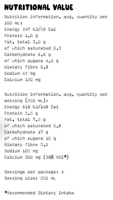 Oatly Oat Milk Barista Edition Case 6 x 1L