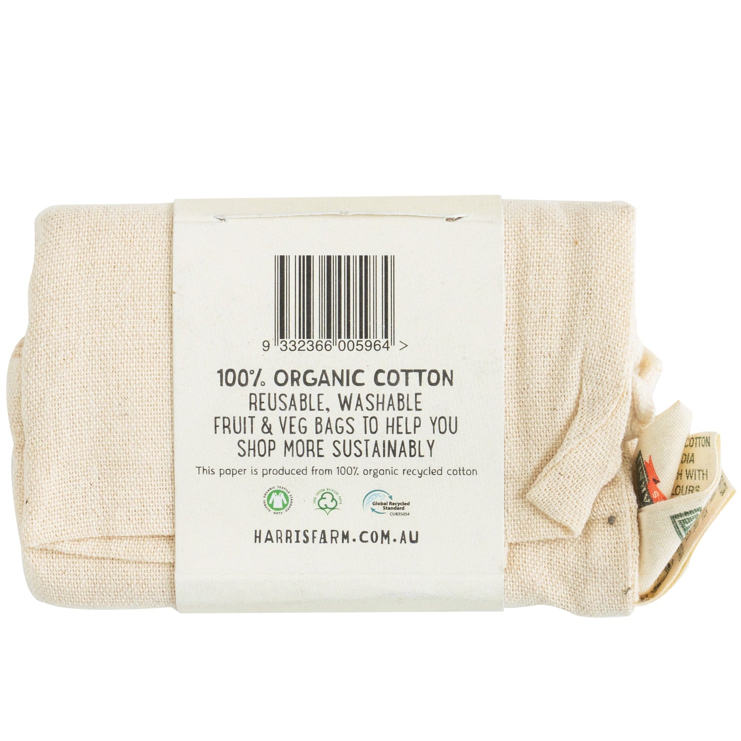 Harris Farm Organic Cotton Muslin Fruit & Veg Bags | Harris Farm Online