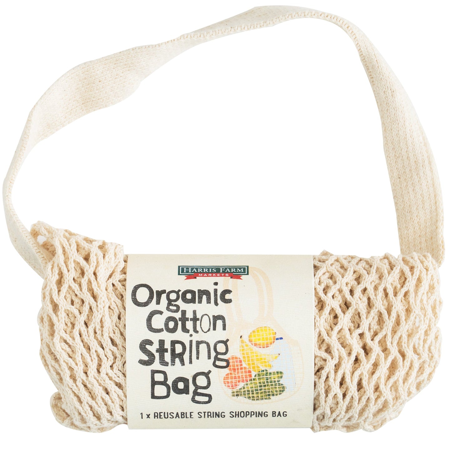 Harris Farm Reusable Organic Cotton String Bag | Harris Farm Online