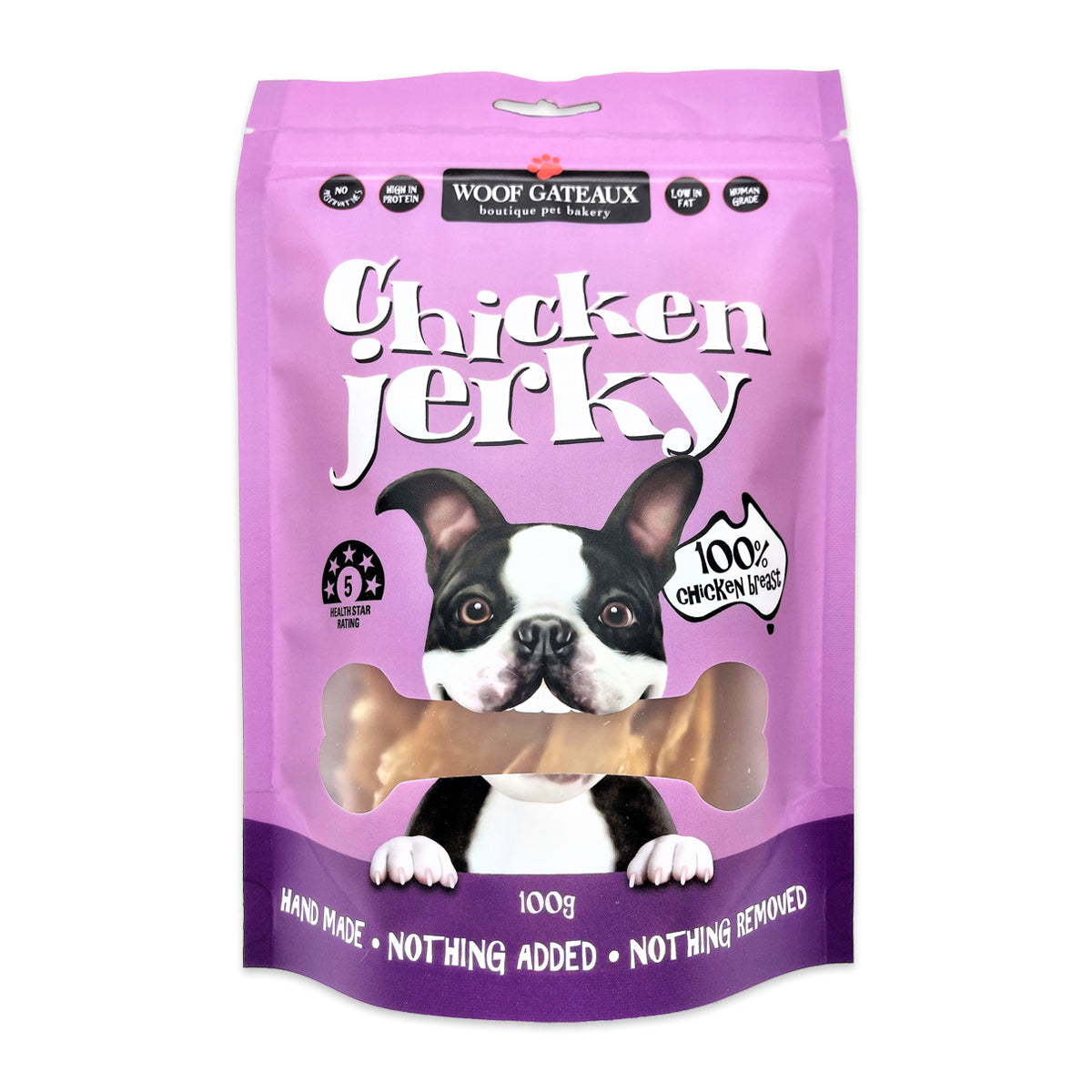 Woof Gateau Chicken Jerky 100g | Harris Farm Online