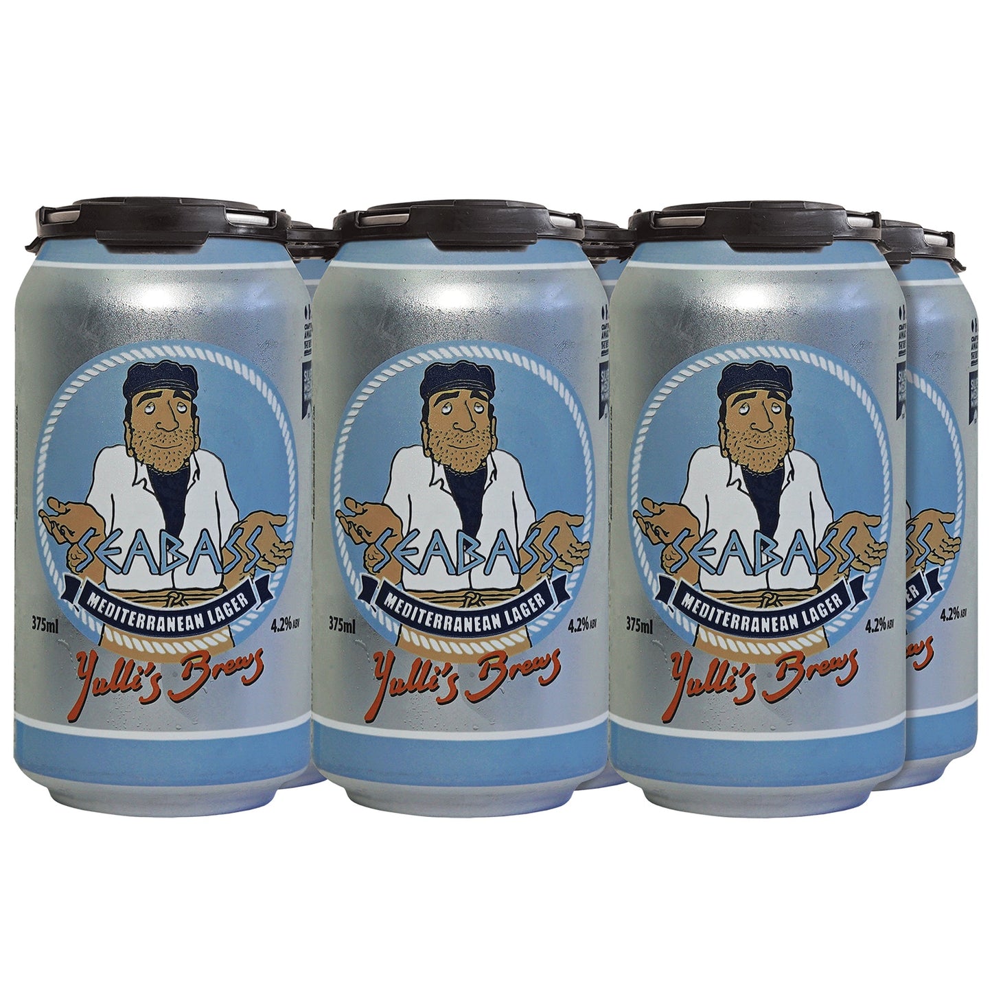 Yulli's Brews Seabass Mediterranean Lager 6pk | Harris Farm Online