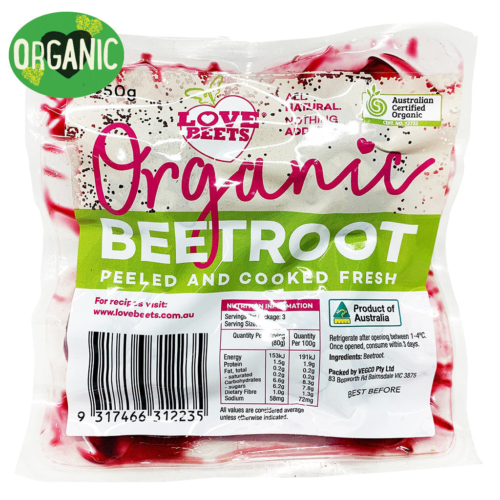 Beetroot Love Beets Organic Peel and Cooked | Harris Farm Online