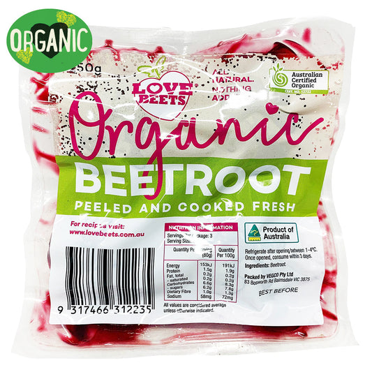 Beetroot Love Beets Organic Peel and Cooked | Harris Farm Online