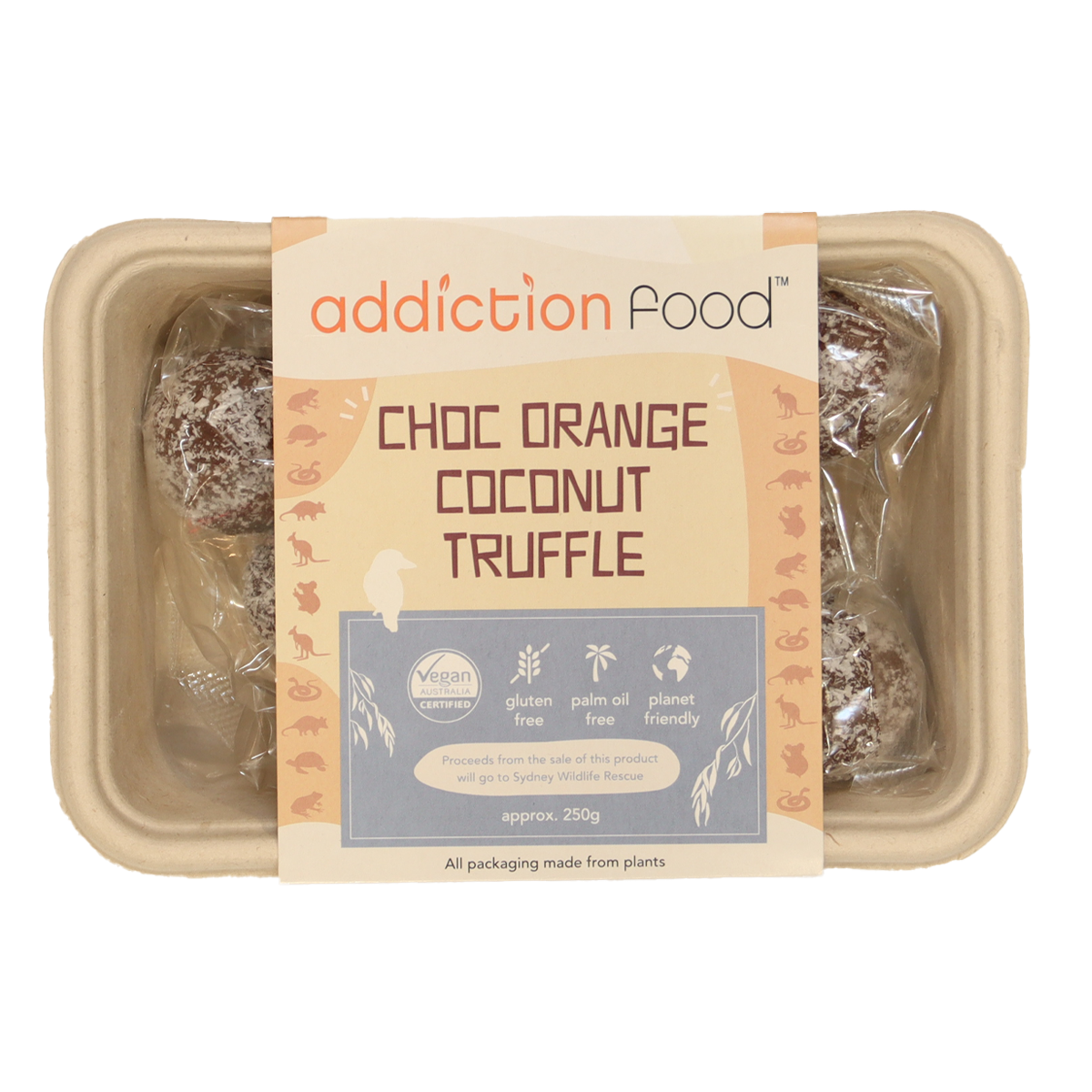 Addiction Food Choc Orange Coconut Truffle 250g