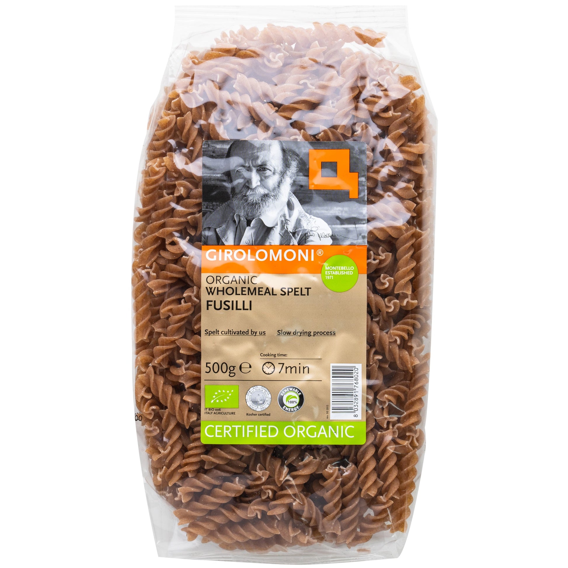 Girolomoni Organic Wholemeal Spelt Fusilli | Harris Farm Online