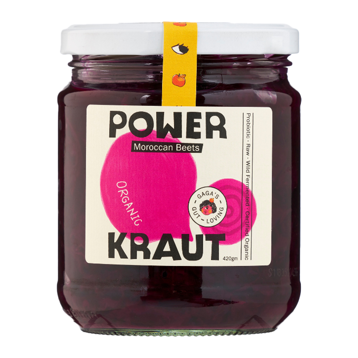 Gaga's Organic Powerkraut Moroccan Beets 450g