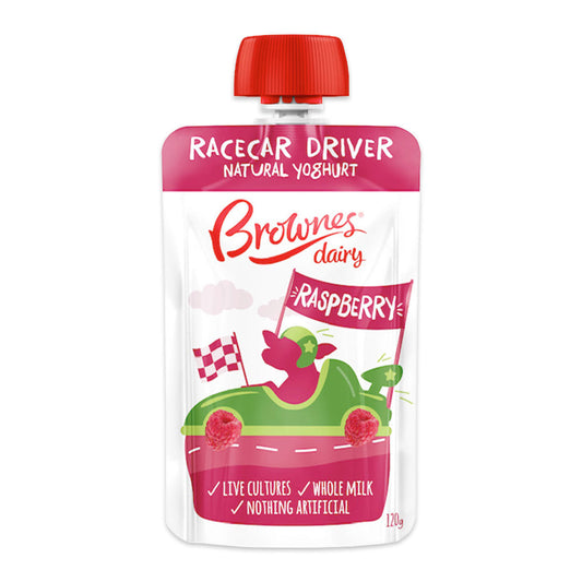 Brownes Raspberry Yoghurt Pouch 120g | Harris Farm Online