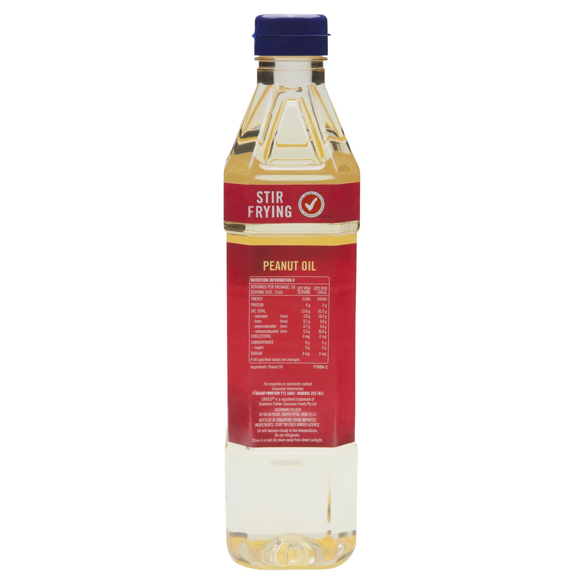 Crisco Peanut Oil 750ml , Grocery-Condiments - HFM, Harris Farm Markets
 - 2