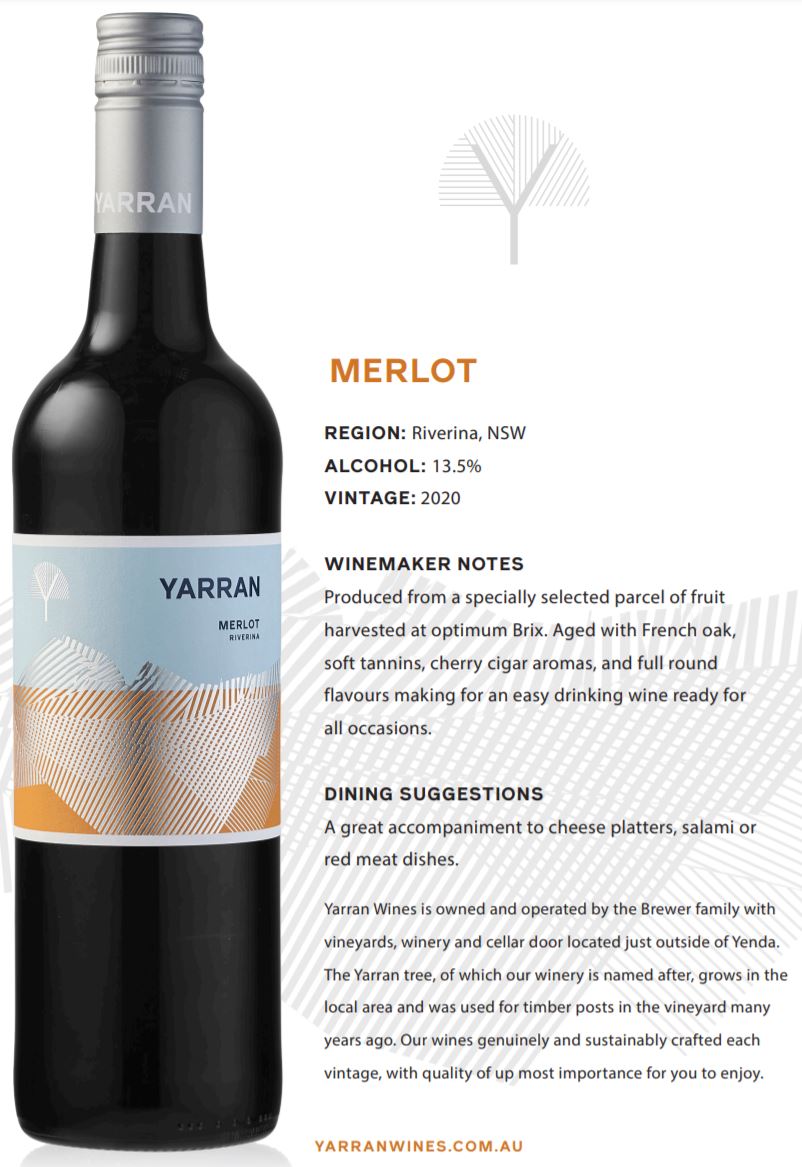 Yarran Merlot | Harris Farm Online