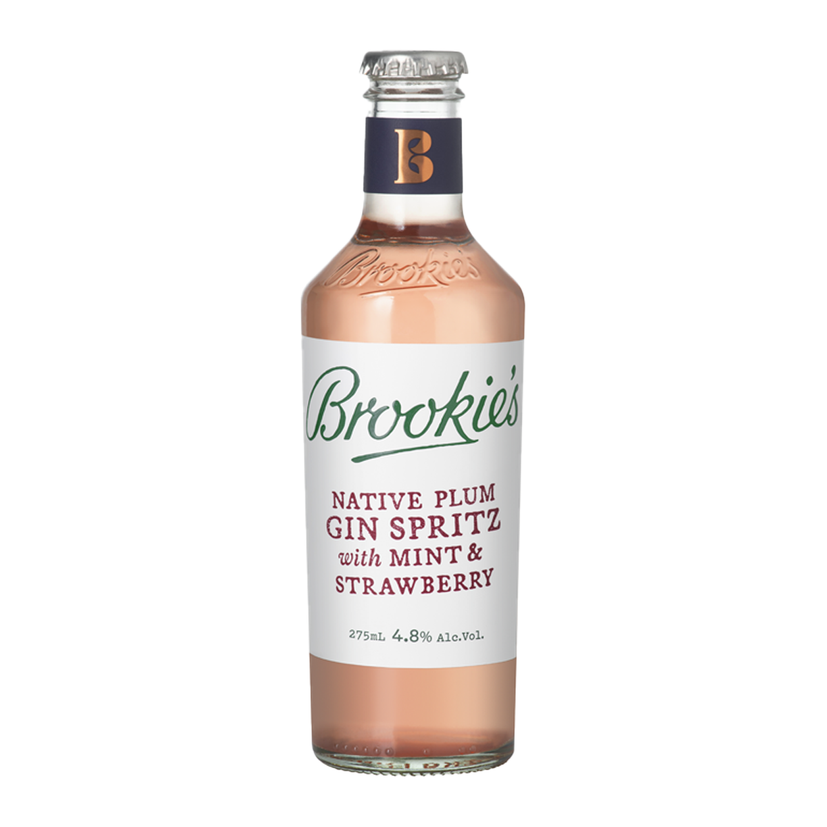 Brookie's Gin Spritz Native Plum with Mint and Strawberry 4 x 275ml