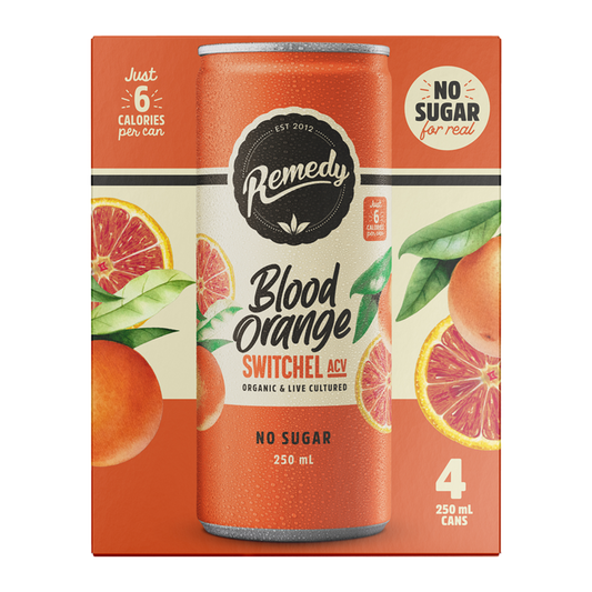 Remedy Switchel Blood Orange 4 x 250ml