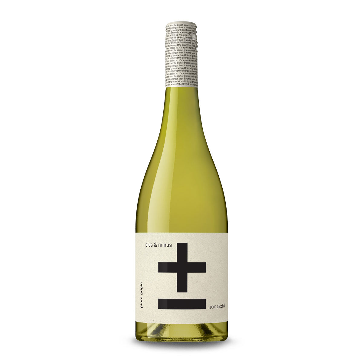 Plus and Minus Zero Alcohol Pinot Grigio 750ml | Harris Farm Online