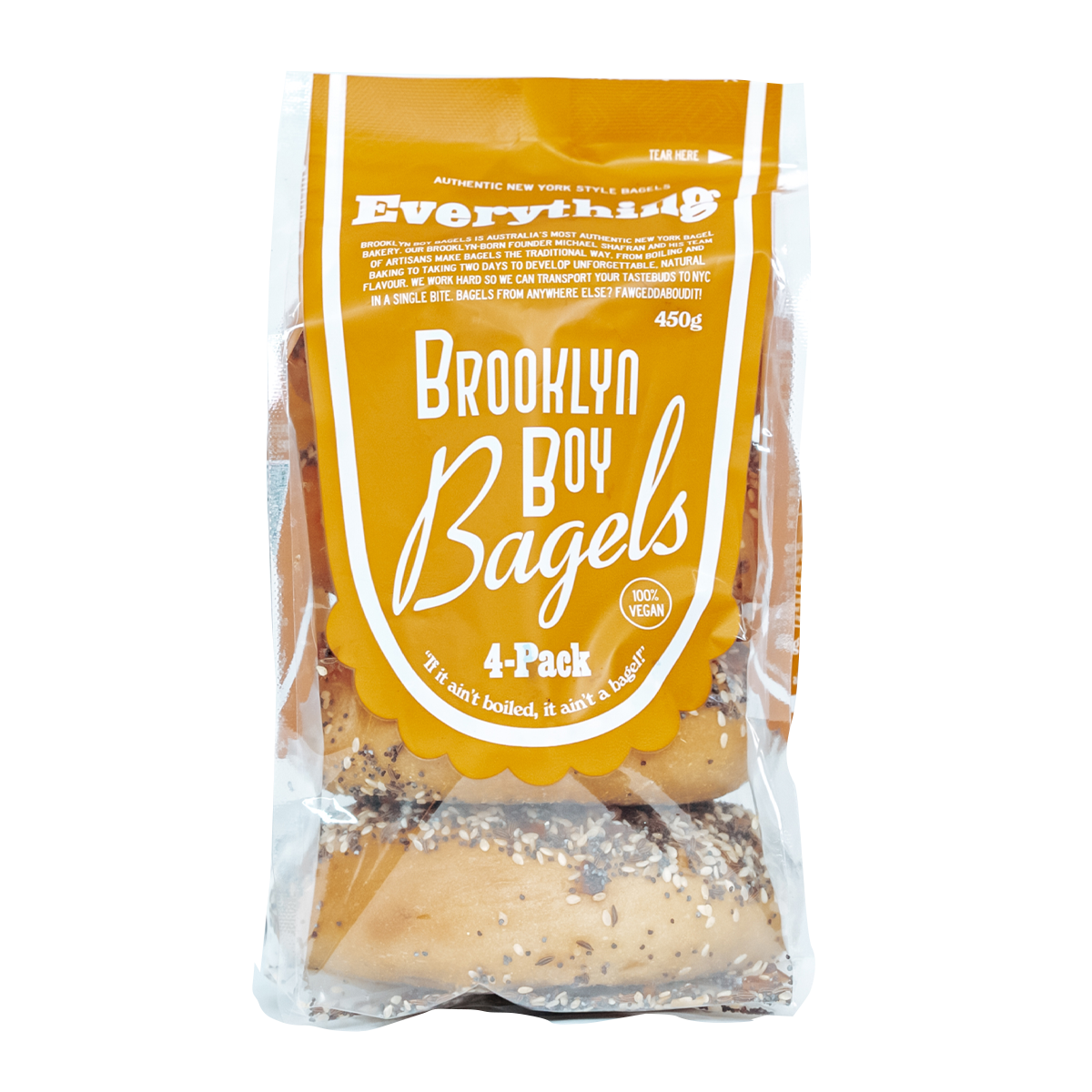 Brooklyn Boy Everything Bagels 4pk 450g