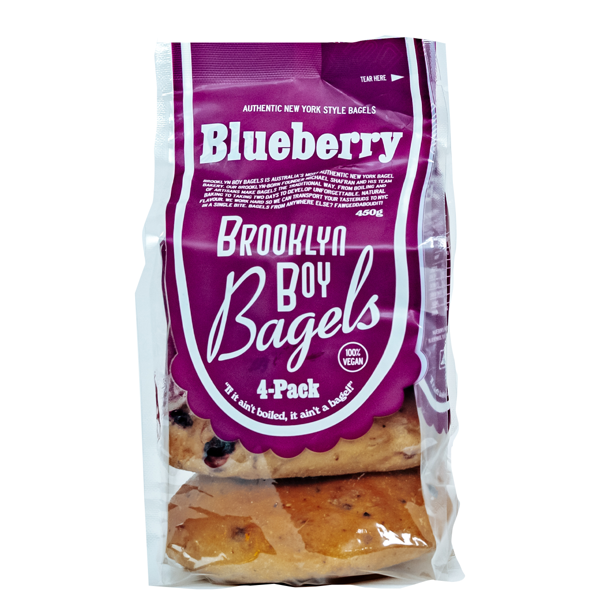 Brooklyn Boy Blueberry Bagels 4pk 450g