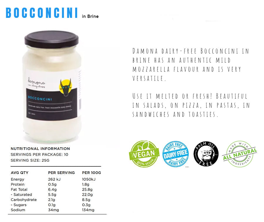 Damona Dairy-Free Cheeses Bocconcini 240g