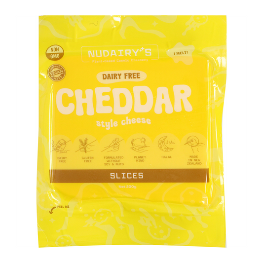 Nudairy's Cheddar Slices 200g