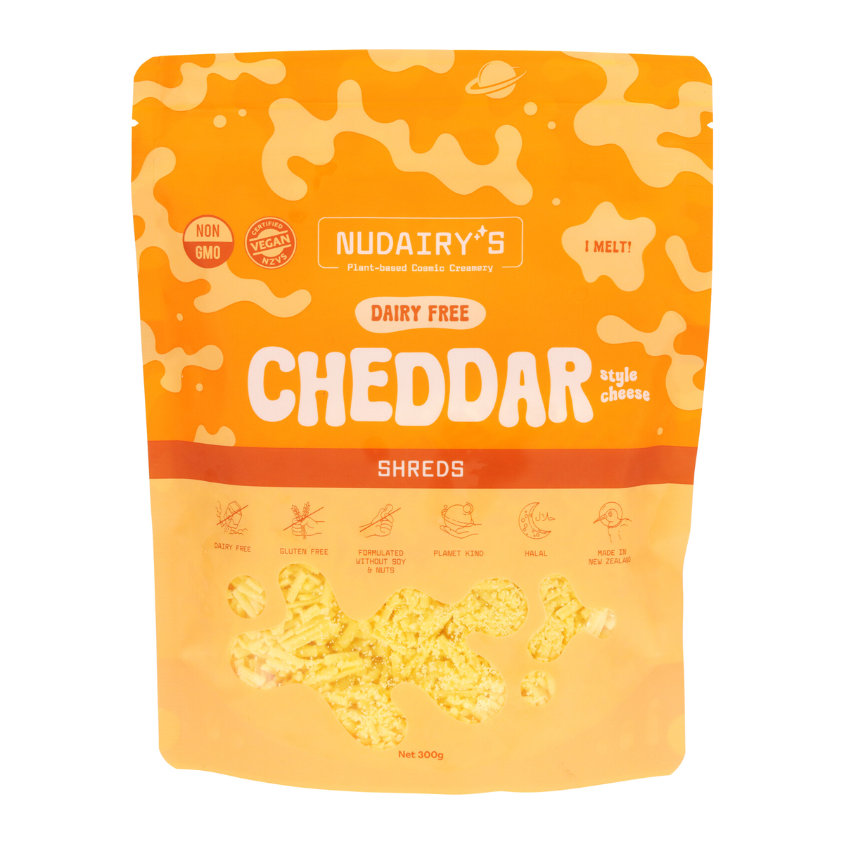 Nudairy's Shredded Cheddar 300g