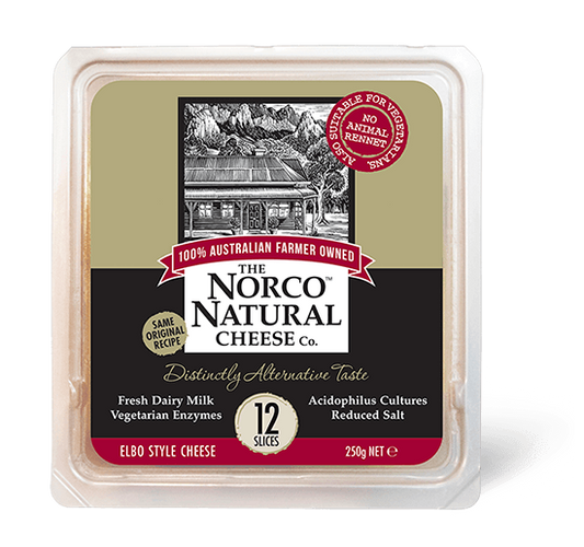 The Norco Natural Cheese Co Elbo Slice 250g