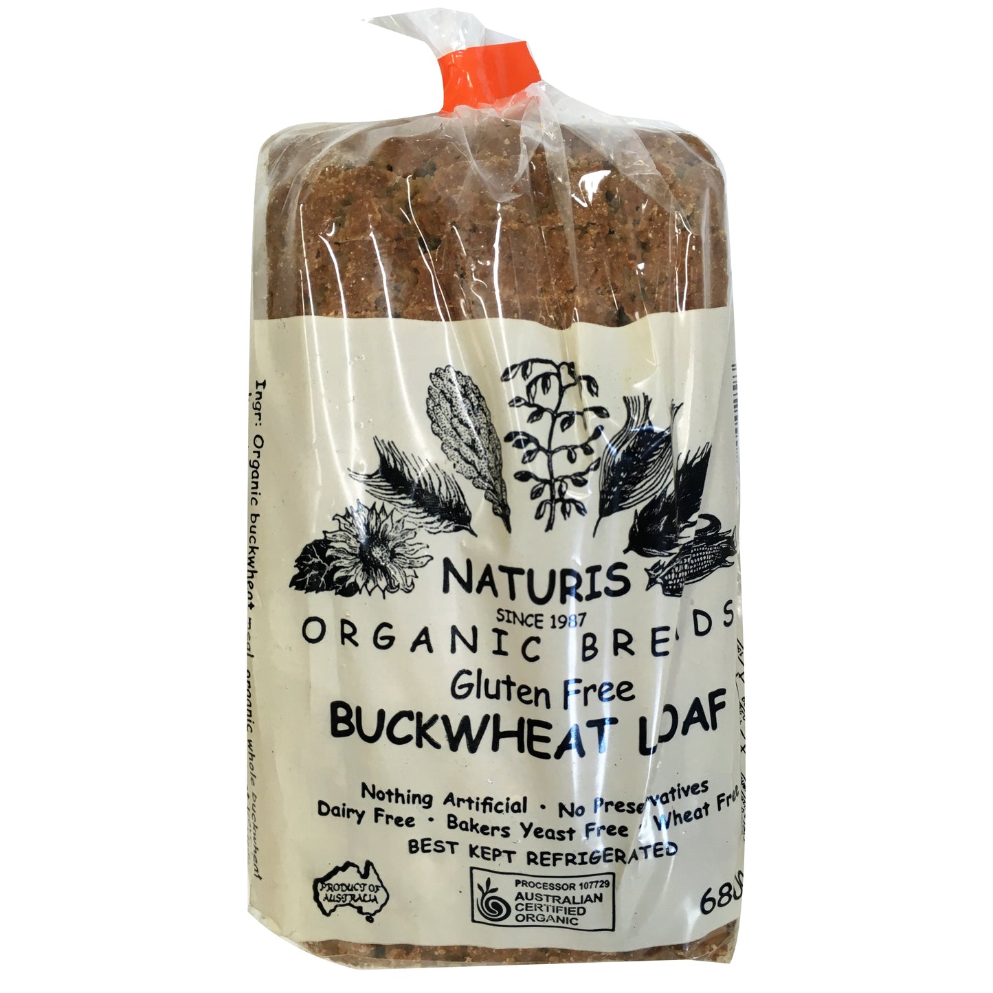 Naturis Organic Breads Gluten Free Buckwheat Loaf 680g