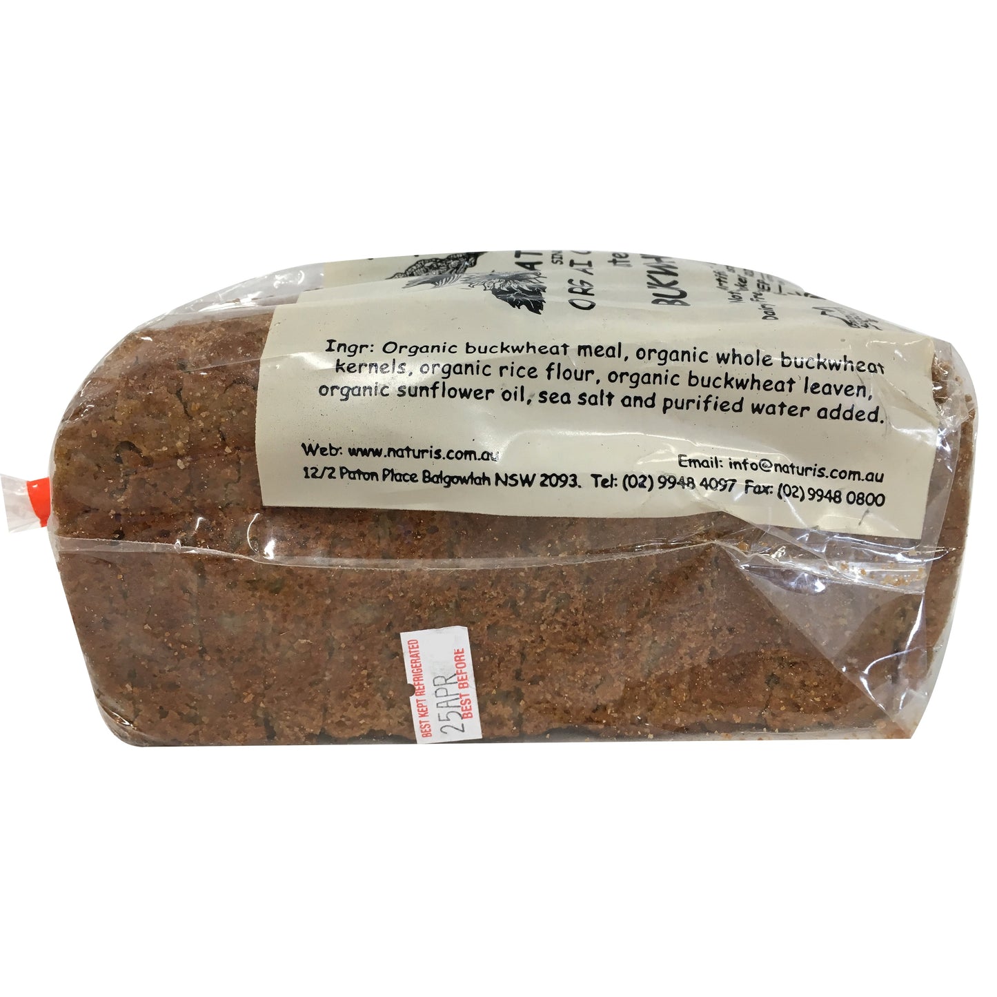 Naturis Organic Breads Gluten Free Buckwheat Loaf 680g