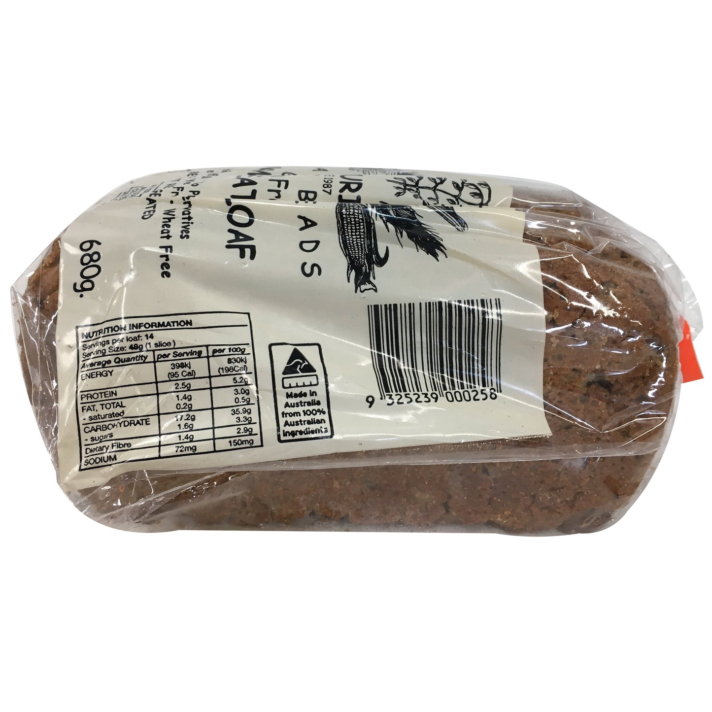 Naturis Organic Breads Gluten Free Buckwheat Loaf 680g