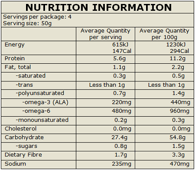 Mountain Bread Chia Wraps x8 200g