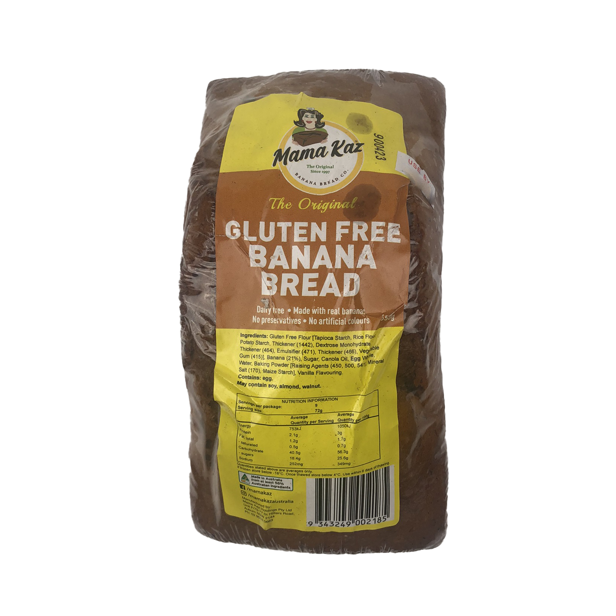 Mama Kaz Gluten Free Banana Bread 650g