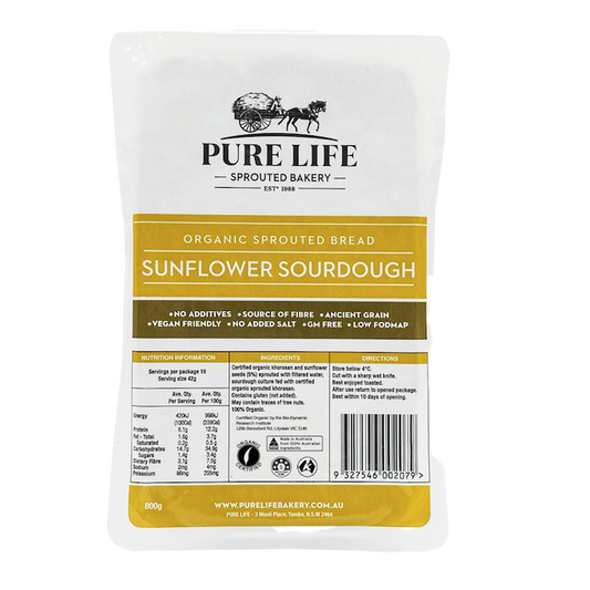 Purelife Khorasan and Sunflower Sourdough 800g