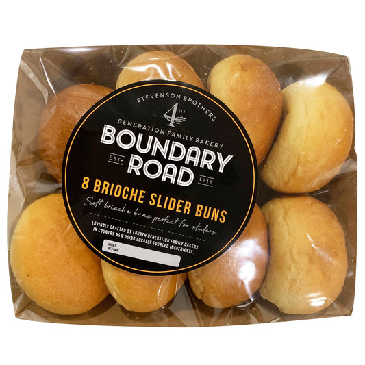 Boundary Road Brioche Slider Buns x8