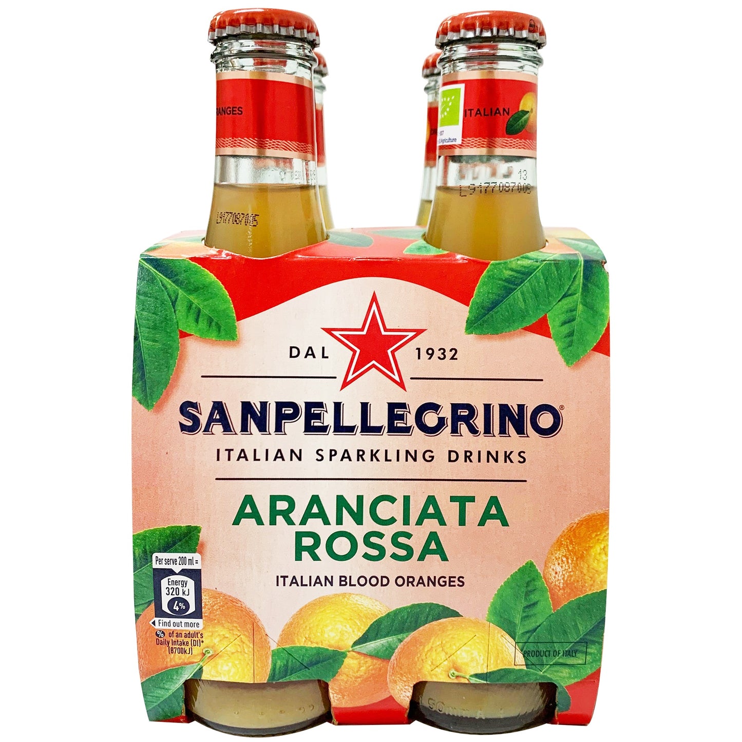 San Pellegrino Aranciata Rossa 4 x 200ml