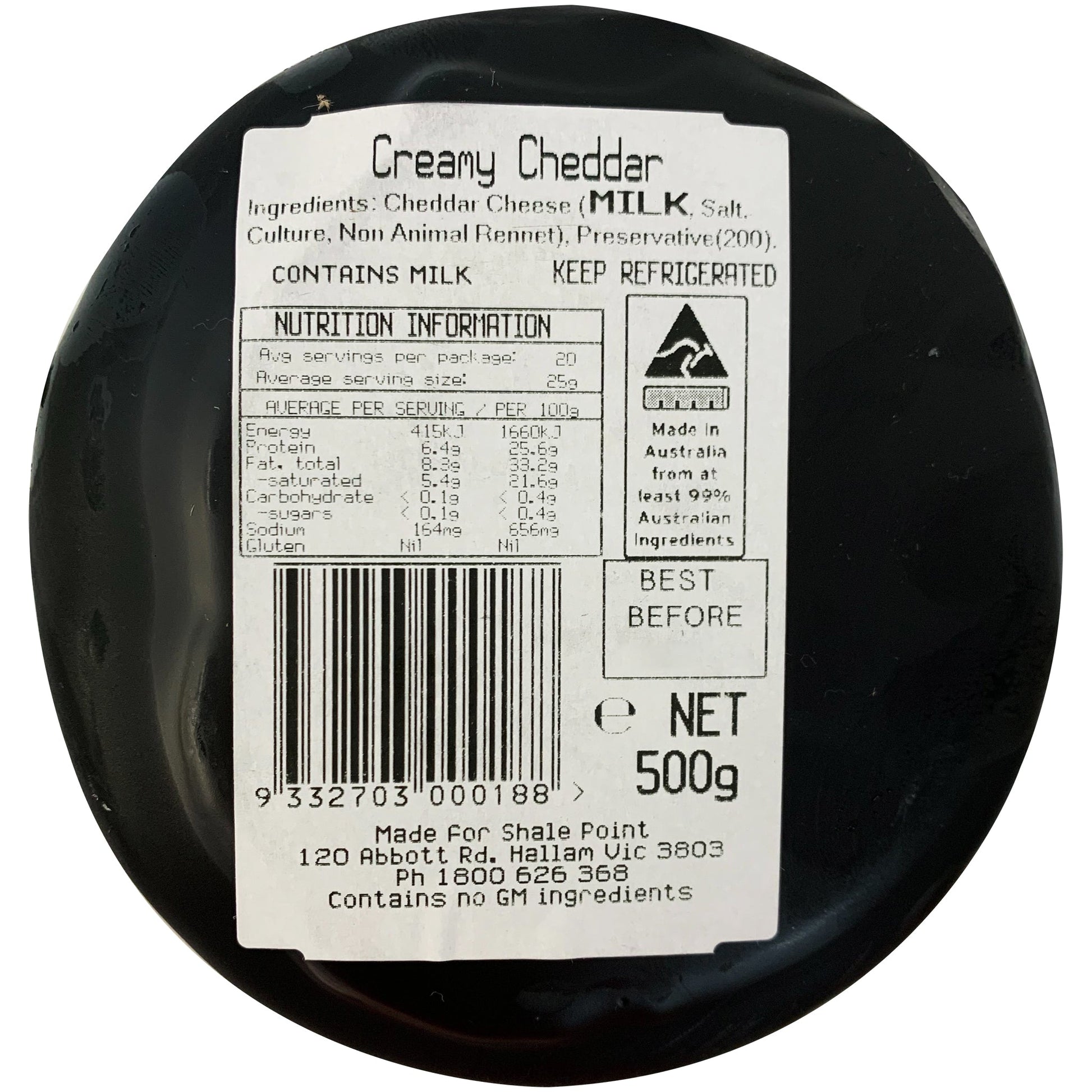 Shale Point Creamy Cheddar | Harris Farm Online