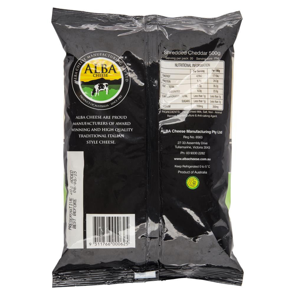 Alba Cheese - Cheddar Shredded | Harris Farm Online