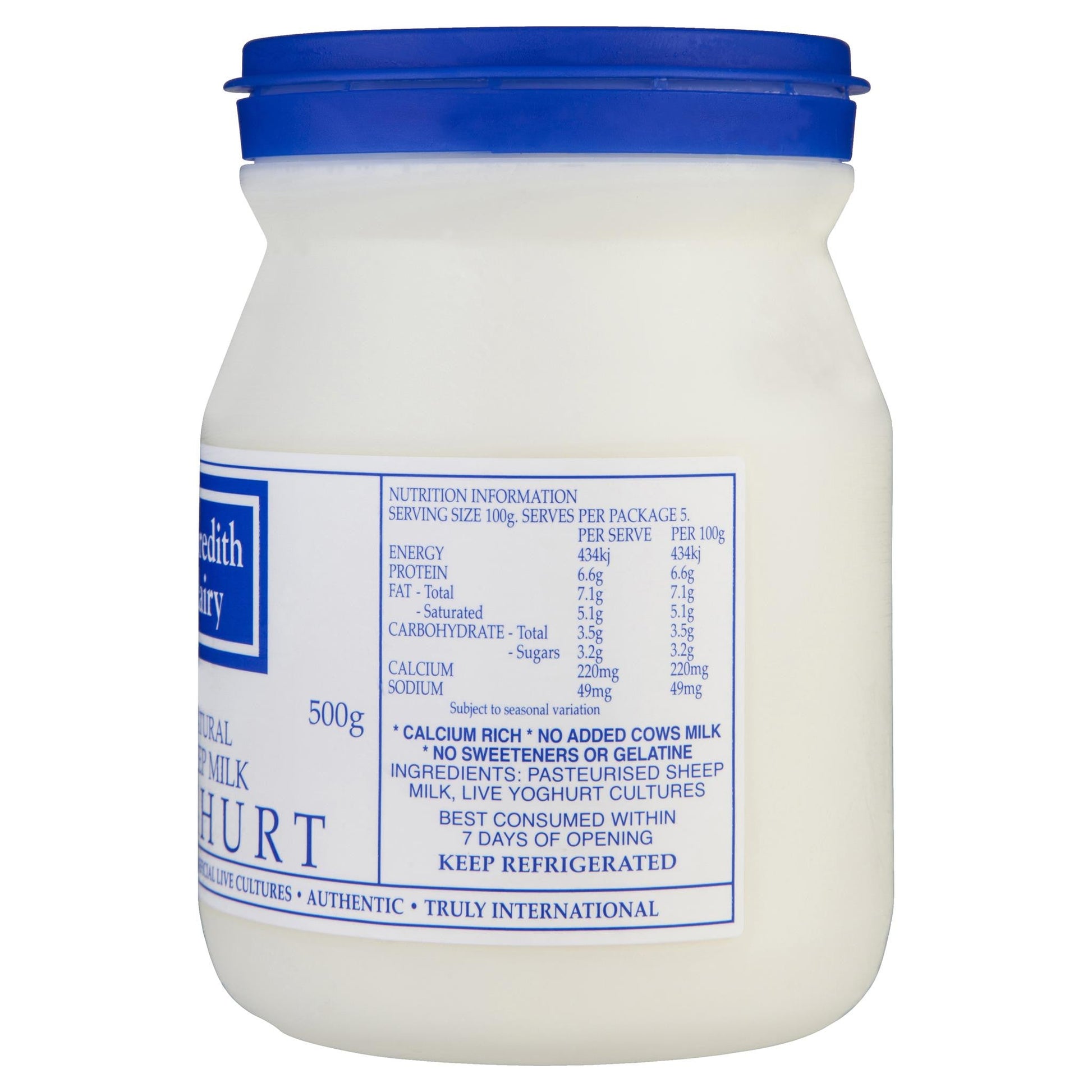 Meredith Dairy Natural Sheep Milk Yoghurt Traditional Greek | Harris Farm Online