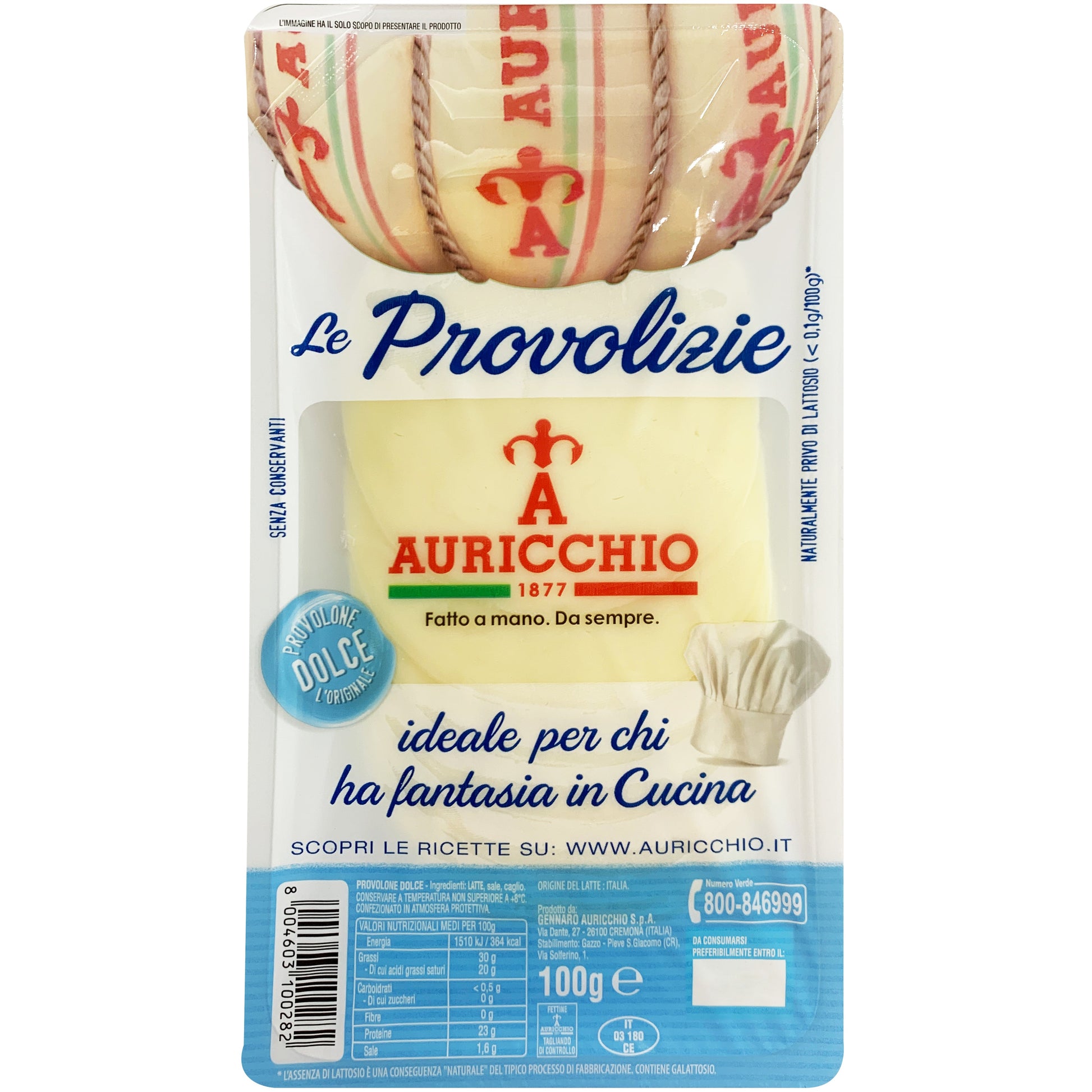 Auricchio Provolone Dolce Sliced | Harris Farm Online