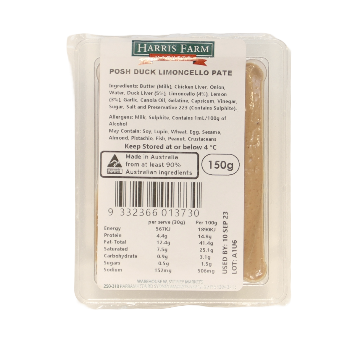 Posh Foods Duck Limoncello Pate 150g