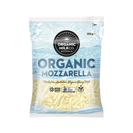 The Organic Milk Co Shredded Organic Mozzarella Cheese 250g