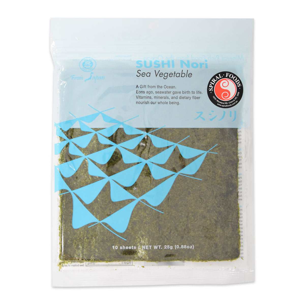 Spiral Foods Sushi Nori Sea Vegetable 10 Sheets 25g | Harris Farm Online